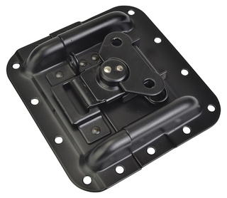 Black Surface Mount Butterfly Catch Latch- Steel For Flight Cases